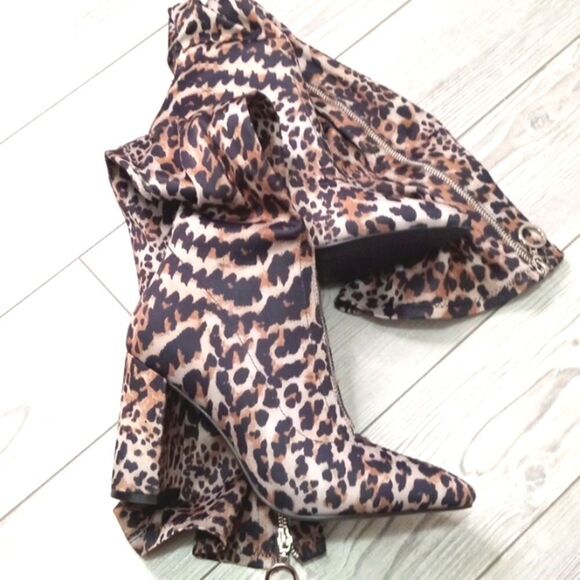 (S-RD610)  Women Over the Knee Boots High Boots Front Zipper Sz 39 (8.5) - Picture 8 of 11